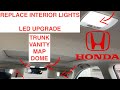 2018 Honda Accord Interior Light Change - LED Trunk Light, Rear Dome Light, Map Light, Vanity Light