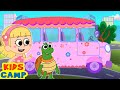 Wheels On The Bus With Professions 🚌 | KidsCamp Nursery Rhymes