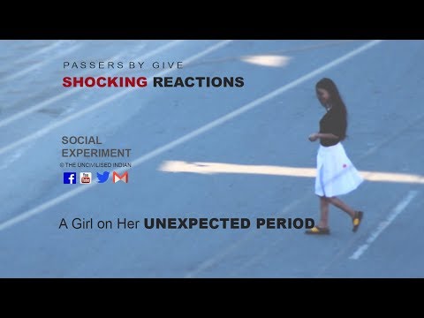 Social Experiment on **PERIODS SHAMING** - Shocking Reactions
