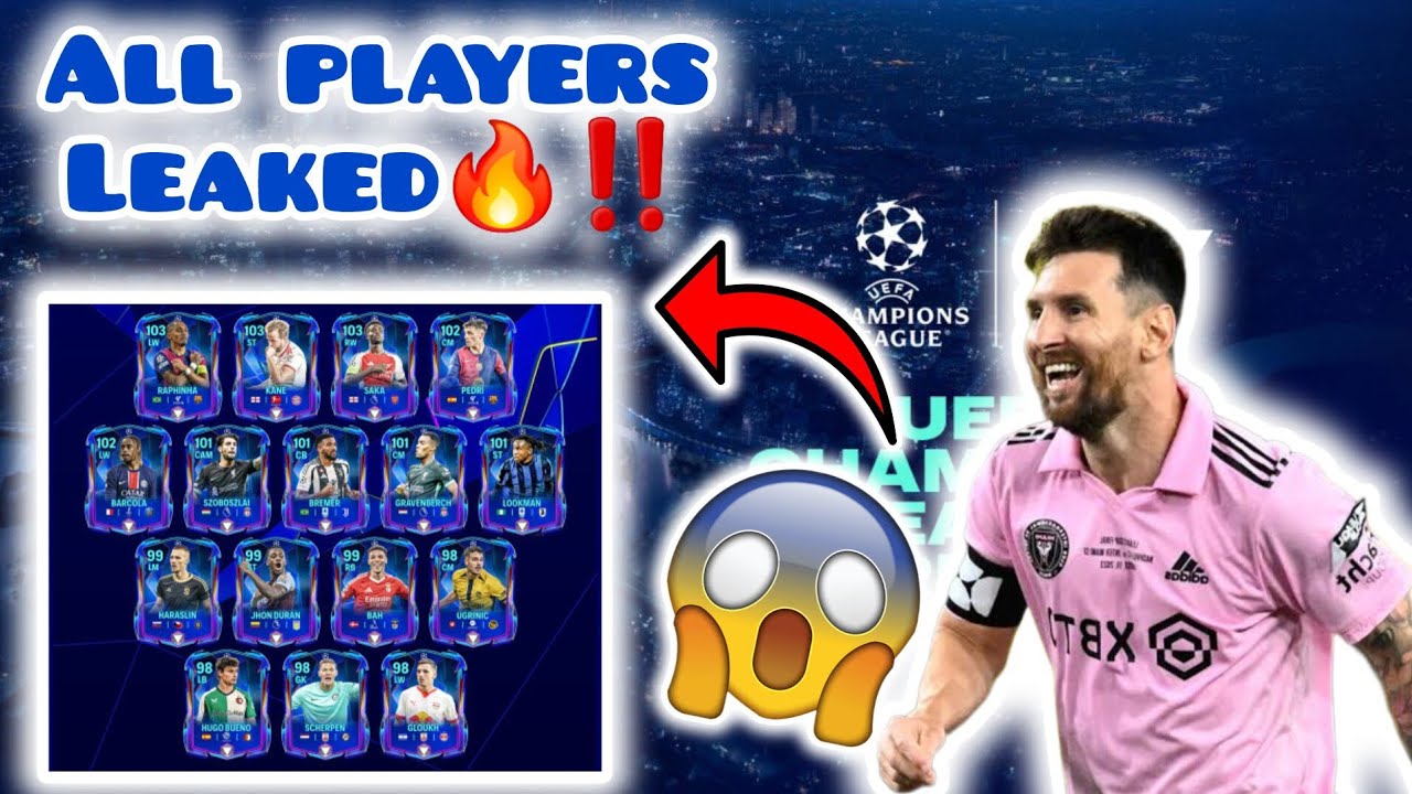 100 Confirmed Leaks All UCL and TOTW Players Revealed🙆‍♂️‼️ YouTube