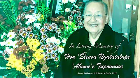 Hon. 'Elenoa Ngataialupe 'Ahome'e Tupouniua Funeral service.