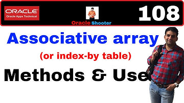 Apps Technical 108: Methods with Associative array (or index-by table) Collection