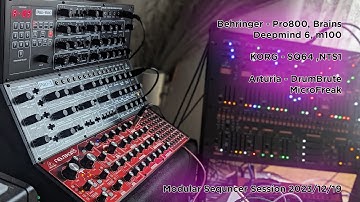 DAWless Synthesizer Jam -  2023-12-19 #behringer #arturia #korg #doepfer #modularsynth #ambient