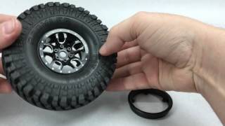 SSD 1.9 Inch Double Time Wheels Black EP 4WD RC Cars Crawler Off Road #SSD00142 
