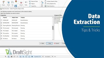 Data Extraction in DraftSight