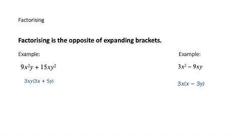 Edexcel As Pure Maths: Ch.1: 1.2 & 1.3: Expanding Brackets & Factorising