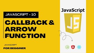 10: JavaScript Arrow Function Tutorial in Hindi | Callback Function in JavaScript | #JavaScript
