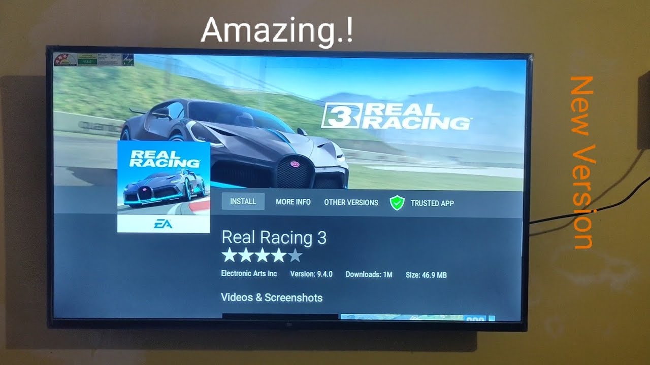 ️Play Real Racing 3 Game in MI TV | How to install Real Racing 3 game ...