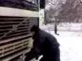 Дальнобой зимой (Заводим volvo f12 в -30)/The trucker in the winter (Factory volvo f12 -30)