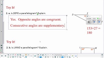 Geometry: 6.4 Proving Parallelograms
