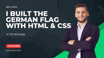 Building the German Flag with HTML & CSS in 10 Minutes | Frontend Beginner Project