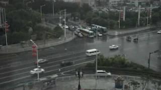 Shenzhen China intersection timelapse