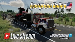 ⚒️ Začátek nové série? - Live stream na mapě Evergreen Valley - Farming Simulator 22 (4K)