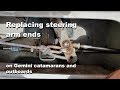 Replacing steering arm ends on Gemini catamarans and outboards