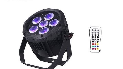6*18W RGBWA+UV Outdoor Battery Powered wireless DMX LED Par can with Remote & WIFI function