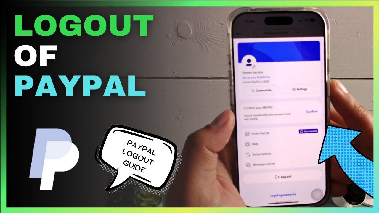 How to Log Out of PayPal on iPhone YouTube