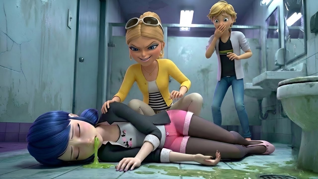 Chloe give poisons to Marinette😭💔, and Adrien & Alya rescue her. @AnimaxHunters @Mr.Otaku_Recap 