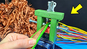 How to Make Automatic Wire Stripping Machine The BEST tool for Stripping Stranded Wires.✅️ 