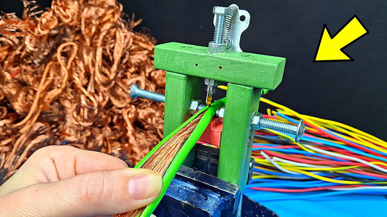 How to Make Automatic Wire Stripping Machine The BEST tool for Stripping Stranded Wires.✅️ 