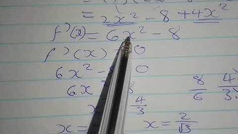first derivative test & second derivative test/application of derivatives