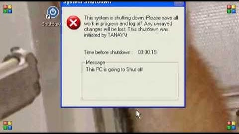 How to make a Modified Shutdown Shortcut for Windows XP