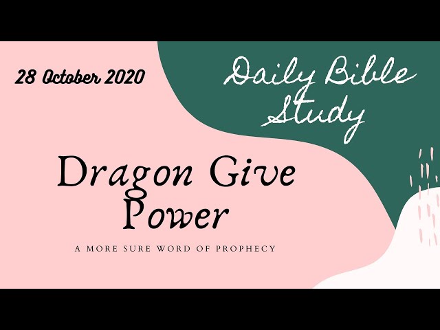 (28-10-2020 )Dragon Give Power Part 2