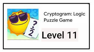 Cryptogram Logic Puzzle Game Level 11