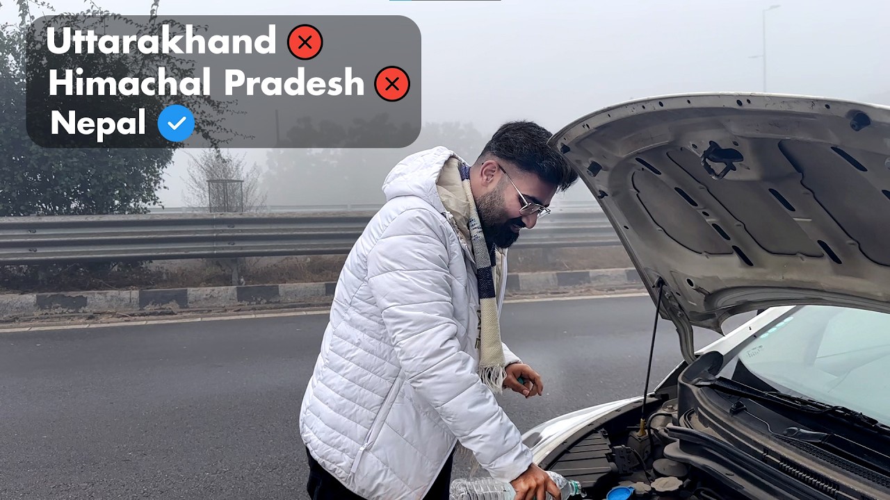 Best 3-Day Road Trip from Lucknow ! Bhansar & Car Permit Process | Why I Chose Nepal? 🇳🇵