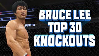 BEST 30 KNOCKOUTS | BRUCE LEE | EA Sports UFC 4 Gameplay