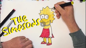 How to Draw Lisa Simpson from The Simpsons