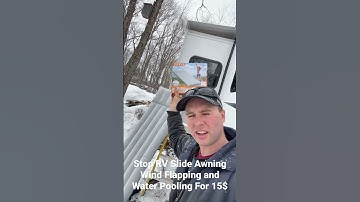 Voorkom waterophopingen en windflap op uw camperluifel voor $ 15 #doehetzelf #camper #uitschuifba...