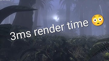 3ms Terrain-Rendering, high density Vegetation #dschungle #opengl#