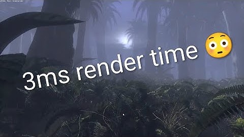 3ms Terrain-Rendering, high density Vegetation #dschungle #opengl#