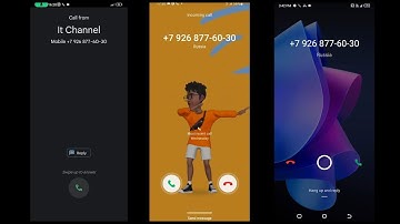 Xiaomi Redmi 12C vs Samsung Galaxy A22 vs Tecno Spark 9 Pro Incoming Call (Screen Video)
