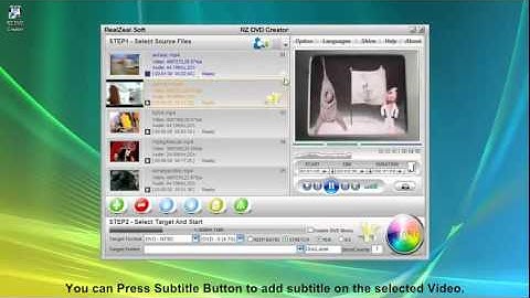 RZ DVD Creator - Convert and burn MP4 To DVD