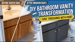 DIY Bathroom Vanity Transformation | Save Thousands with Paint