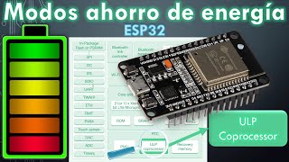 Modos de ahorro de energía ESP32  ULP coprocessor