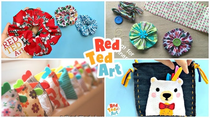 Easy Sewing Projects - Red Ted Art - Kids Crafts