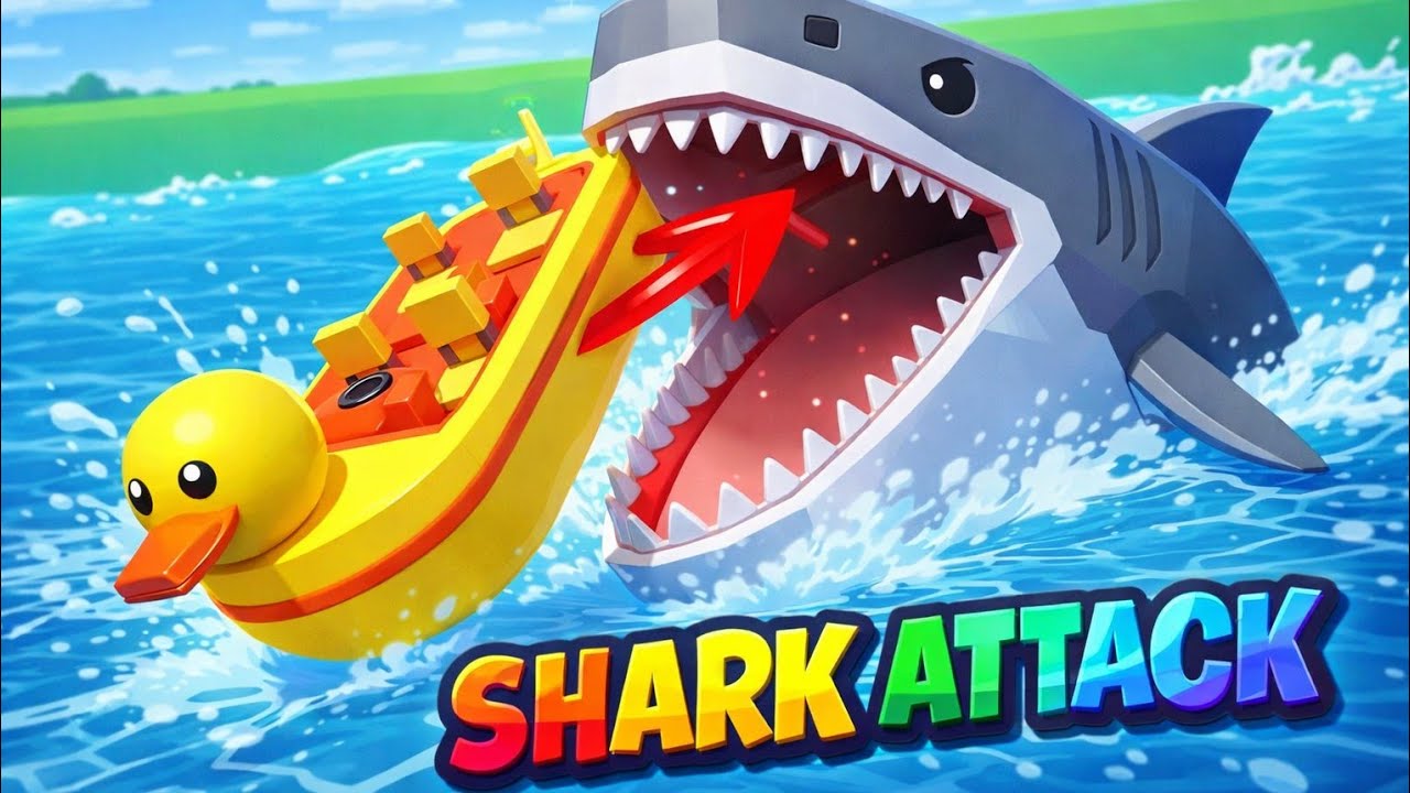 Getting EATEN by SHARKS  in shark bite classic... 