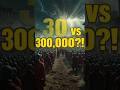 300 vs 30,000 😱 | The Real Spartan Battle #shorts #documentaryshorts #historyshorts #american #viral