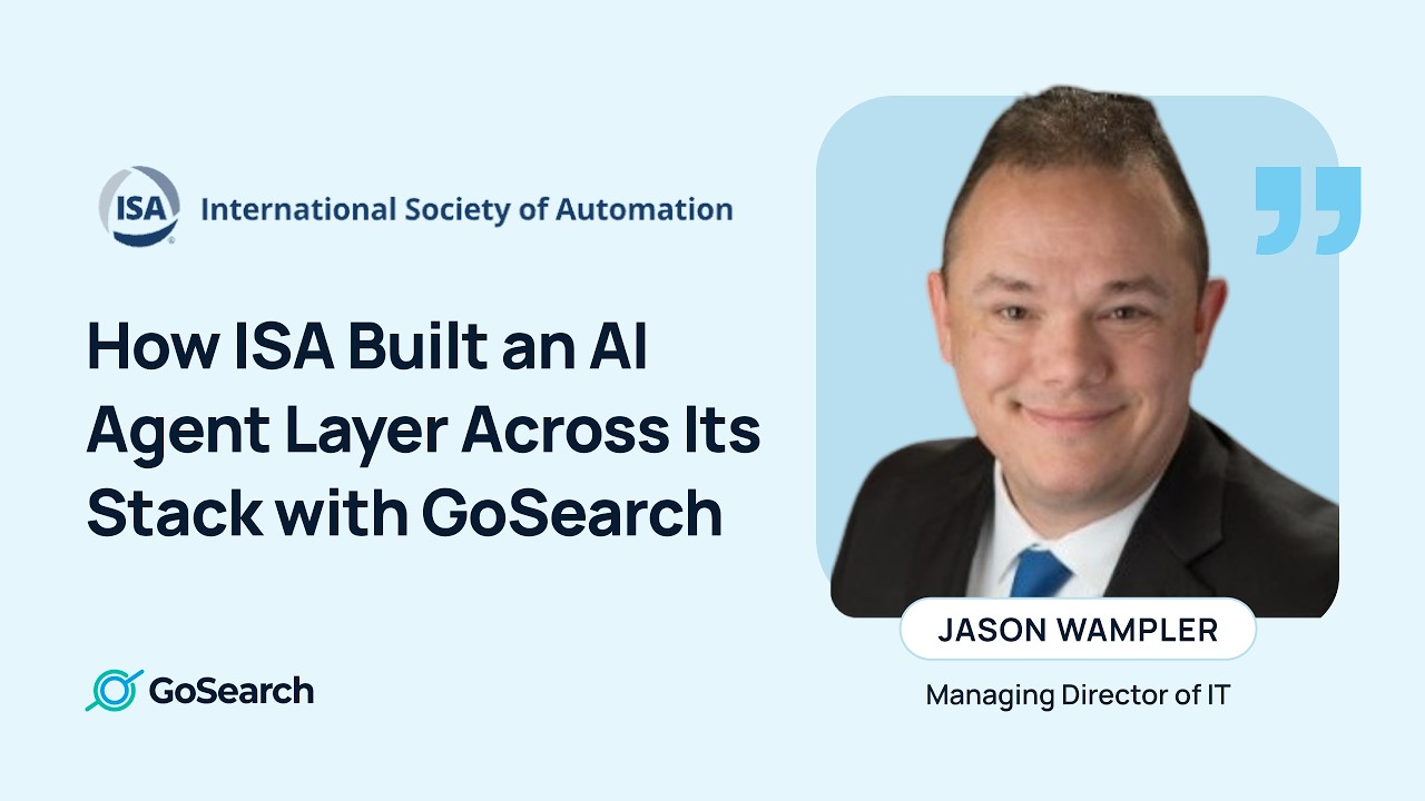 How ISA Built an AI Agent Layer Across Its Stack with GoSearch | Success Story