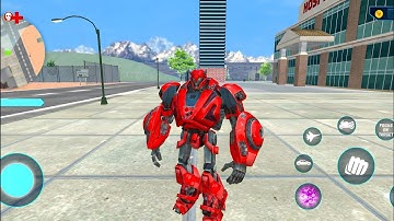Red Megatron Transformation Jet Car Bike Game 2025