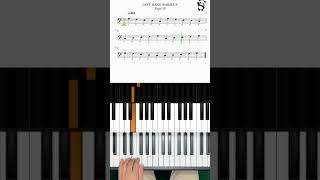 Alfred’s Basic Adult Piano Course Level One. Lesson 3 Left hand warm up. #pianolessons #onlinepiano