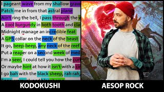 Aesop Rock - Kodokushi [Rhyme Scheme] Highlighted