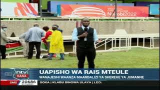 Wanajeshi wajiandaa kwa uapisho wa William Ruto uwanjani Kasarani