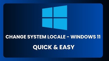 Windows 11 - How To Change System Locale ! - [Quick & Easy]