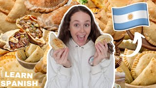 TRYING EVERY EMPANADA IN ARGENTINA 🇦🇷 (spanish for beginners | learn spanish easy!)