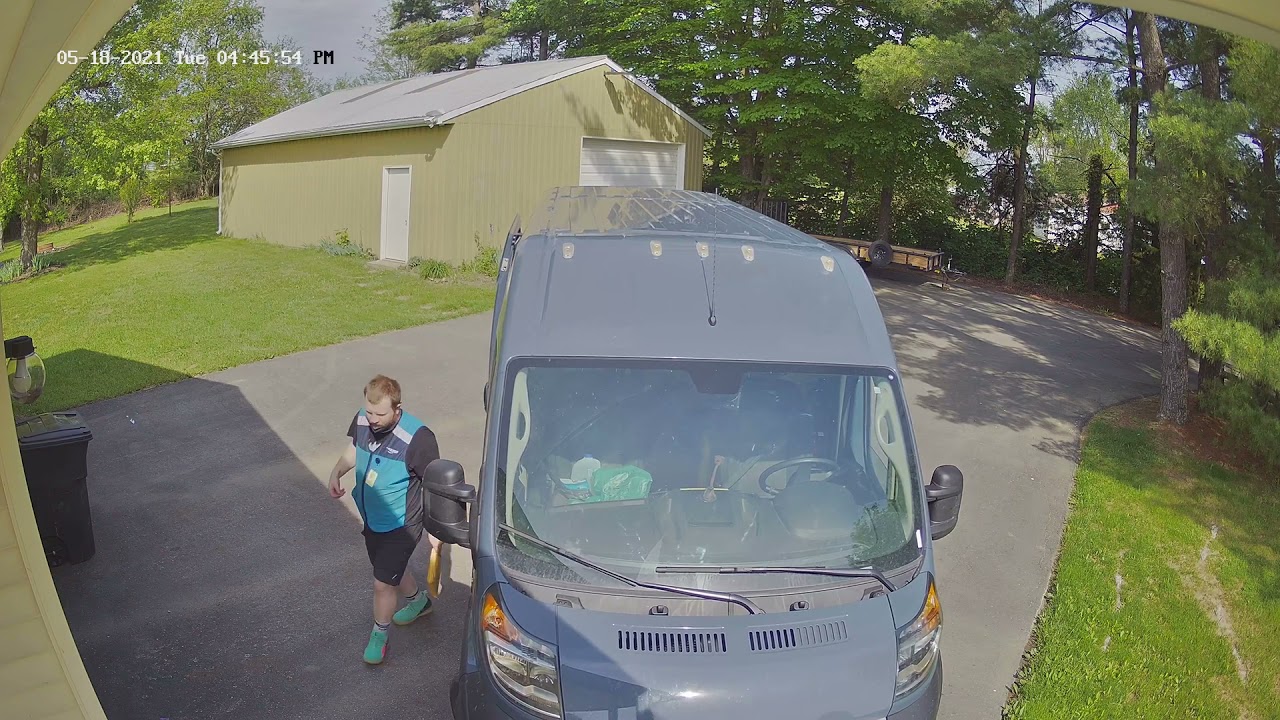 Amazon delivery driver urinating in bottle