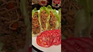 Delicious ground turkey, lettuce, wraps? extremely satisfying‼️ goodeats healthyfood