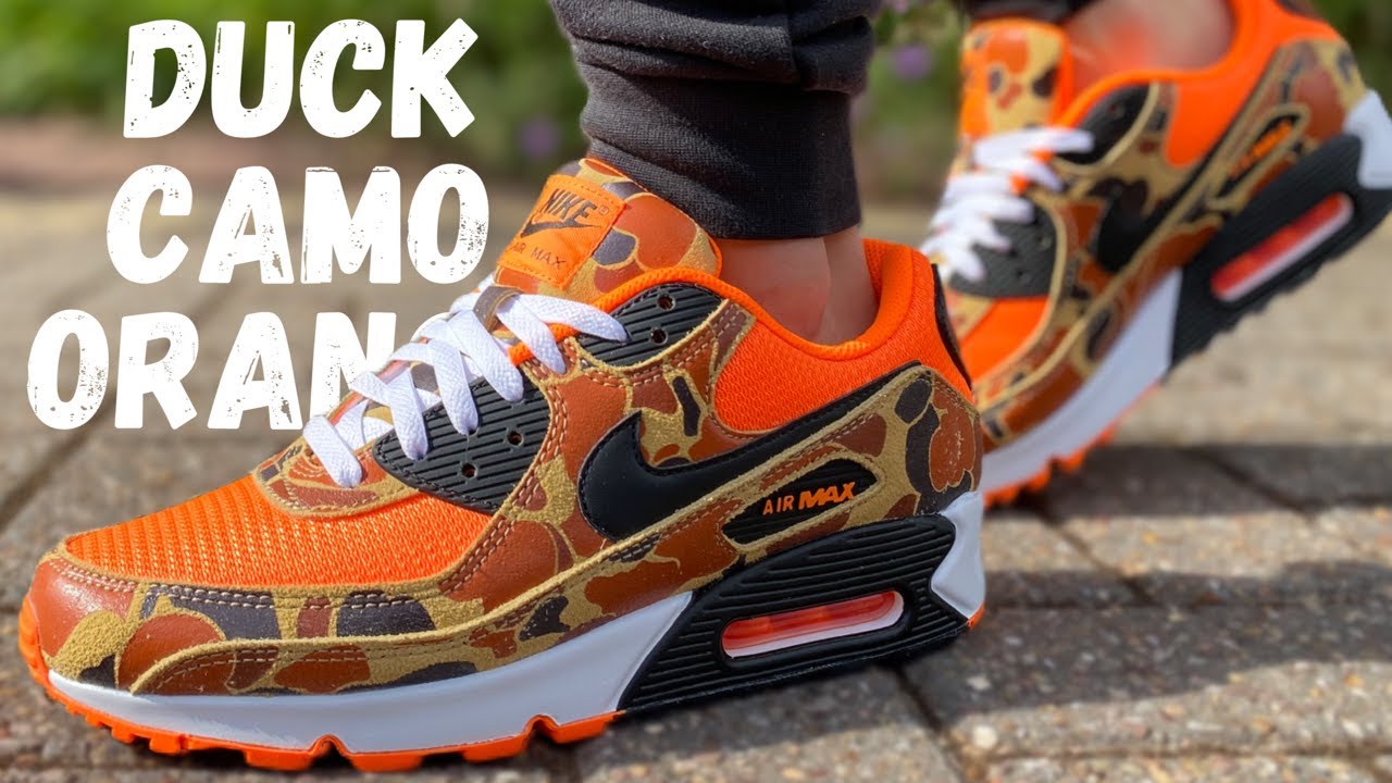 WORST OR BEST DUCK CAMO??  AIR MAX 90 DUCK CAMO ORANGE REVIEW & ON FOOT 